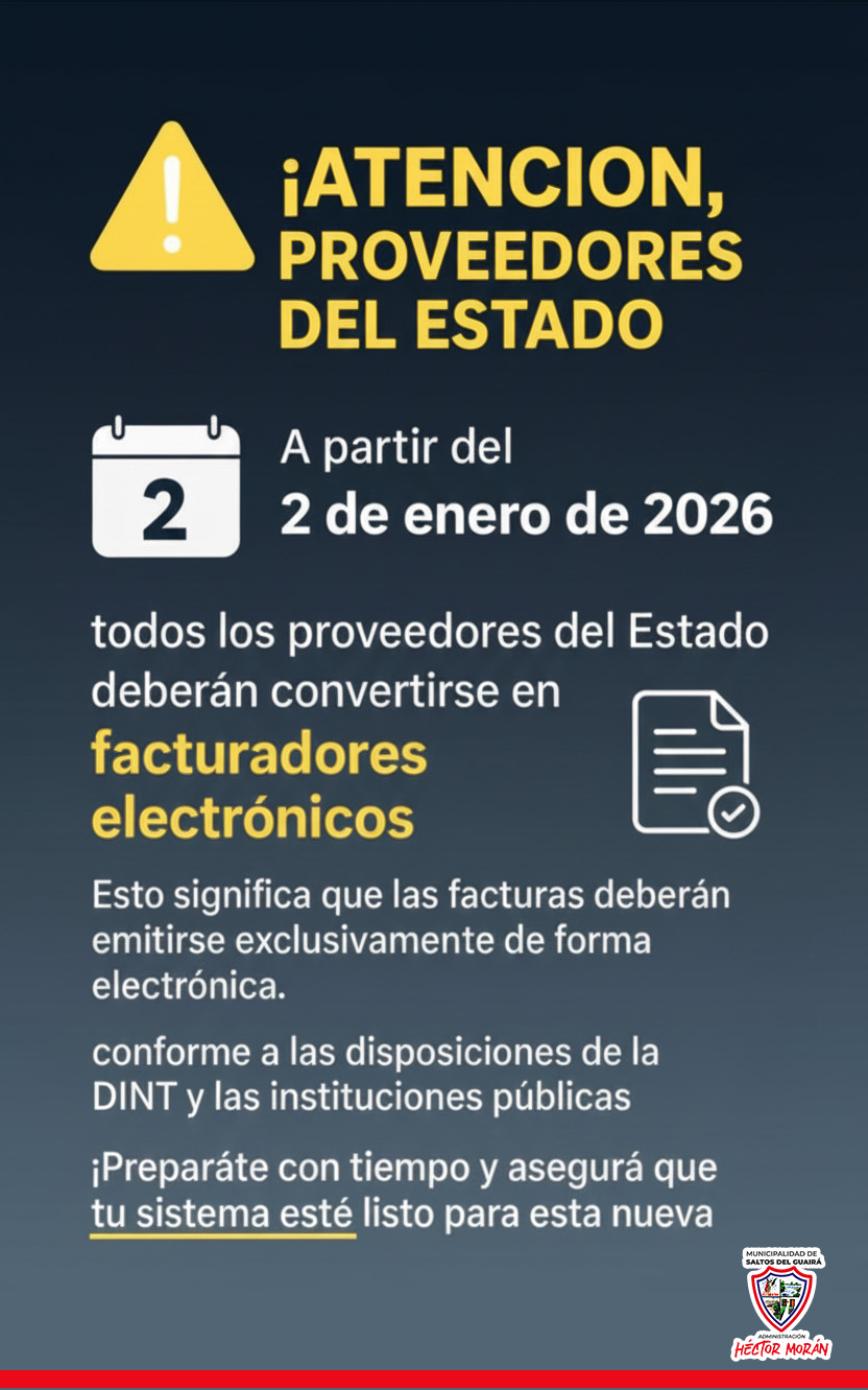Obligatoriedad de Facturación Electrónica para Proveedores del Estado